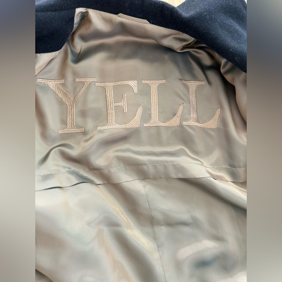 Vintage Yell Black Wool Blend Maxi Overcoat with Wide Collar - Picture 4 of 11